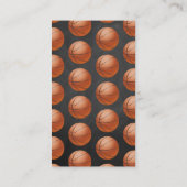 Carte D'accompagnement C'est un garçon ! Baby shower de basket-ball Déche (Dos)