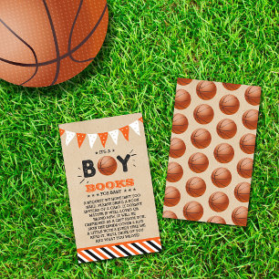 Carte D'accompagnement C'est un garçon ! Demande de Baby shower de basket