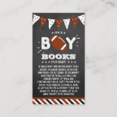 Carte D'accompagnement C'est un garçon ! Demande de Baby shower de footba (Devant)