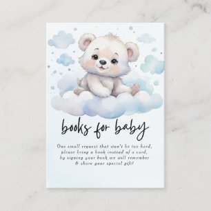 Carte D'accompagnement C'est un garçon qui attend la douche d'ours bébé e