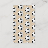 Carte D'accompagnement C'est un garçon ! Soccer Baby shower à thème deman (Dos)