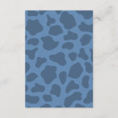 Carte D'accompagnement C'est une Baby Shower Cowboy Bleu & Beige (Dos)