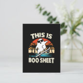 Carte D'accompagnement c'est une feuille de livre halloween fantôme migno (Debout devant)