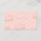 Carte D'accompagnement C'est une fille éléphant Pink Diaper Ticket (Dos)