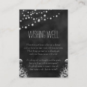 Carte D'accompagnement Chaîne Lights Black Chalkboard Wise well (Devant)