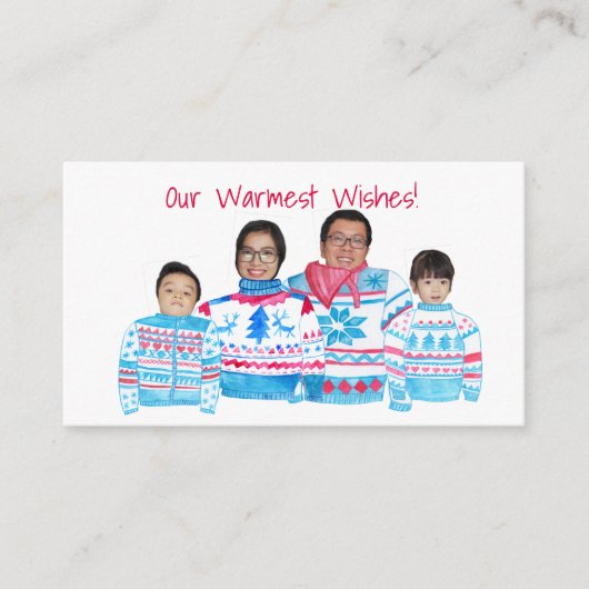 Carte D'accompagnement Chaleurest Wishes customizable photo card (Devant)