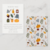 Carte D'accompagnement Chaleureux Confort Automne Essentiel Mariage Wishi (Devant / Derrière)