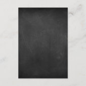 Carte D'accompagnement Chalkboard Adventure Attend le Baby shower d'avion (Dos)