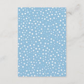 Carte D'accompagnement Chalkboard Baby C'est froid hors de la couche Raff (Dos)