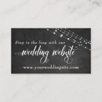 Chalkboard & Fairy Lights Site Mariage