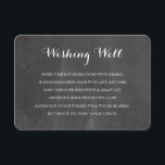 Carte D'accompagnement Chalkboard rustique Wishing bien mariage insérer c<br><div class="desc">Chalkboard rustique Wishing bien mariage insert card.</div>
