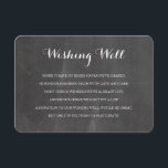 Carte D'accompagnement Chalkboard rustique Wishing bien mariage insérer c<br><div class="desc">Chalkboard rustique Wishing bien mariage insert card.</div>