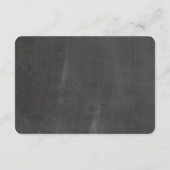 Carte D'accompagnement Chalkboard rustique Wishing bien mariage insérer c (Dos)