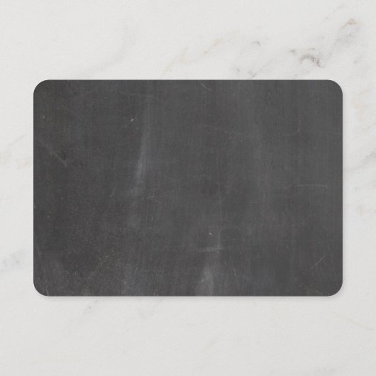 Carte D'accompagnement Chalkboard rustique Wishing bien mariage insérer c (Dos)