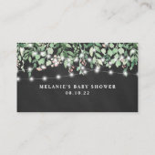 Carte D'accompagnement Chalkboard string baby shower de lumière registre (Dos)