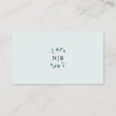 Carte D'accompagnement Chambres de Mariage avec Cadres de Eucalyptus Simp (Dos)