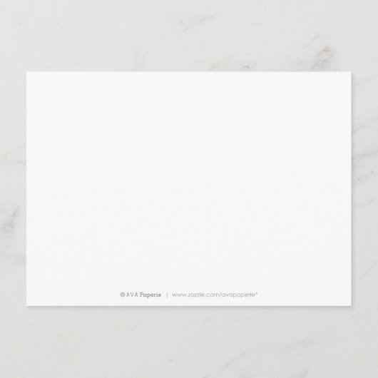 Carte D'accompagnement Chambres en bois rustique mauve fleuri (Dos)