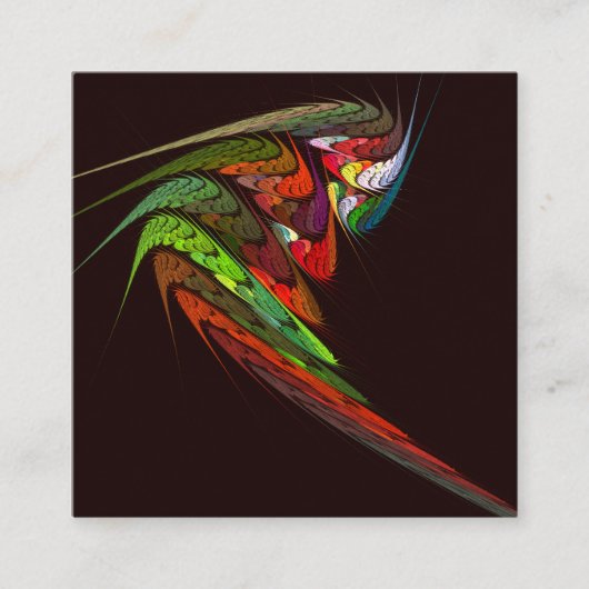 Carte D'accompagnement Chameleon Art Abstrait (Devant)