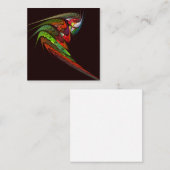 Carte D'accompagnement Chameleon Art Abstrait (Devant / Derrière)