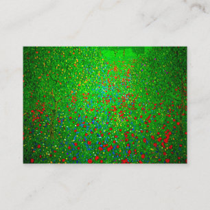 Carte D'accompagnement Champ de pavot Gustav Klimt
