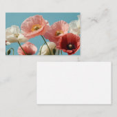 Carte D'accompagnement Champ de pavots contre un ciel bleu doux (Devant / Derrière)