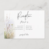 Carte D'accompagnement Champ d'été rustique accueil Fleur sauvage (Devant)