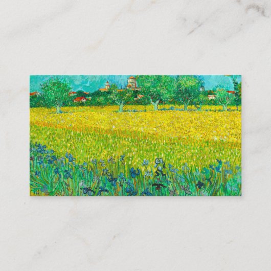 Carte D'accompagnement Champ Van Gogh avec Irises près d'Arles (Devant)