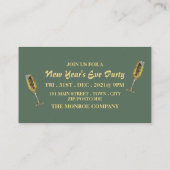 Carte D'accompagnement Champagne & Wreath, Billet de la fête de la Saint- (Dos)