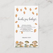 Carte D'accompagnement Champignons tomber forêt - livres pour bébé (Devant)