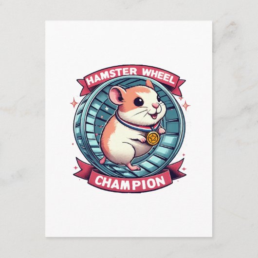 Carte D'accompagnement Champion de roue de hamster (Dos)