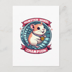 Carte D'accompagnement Champion de roue Hamster