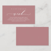 Carte D'accompagnement Chance lune de miel, Design romantique moderne (Devant / Derrière)