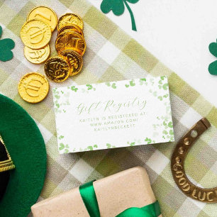 Carte D'accompagnement Chanceux en amour Bridal Shower Saint-Patrick