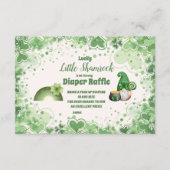 Carte D'accompagnement Chanceux Petit Baby shower Shamrock Diapper Raffle (Devant)