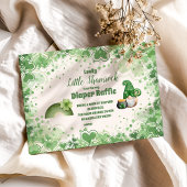 Carte D'accompagnement Chanceux Petit Baby shower Shamrock Diapper Raffle
