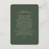 Carte D'accompagnement Chant d'anges avec la prière de la mère (Dos)