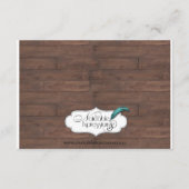 Carte D'accompagnement Chapeaux de cowboy rustiques pour réception de mar (Dos)