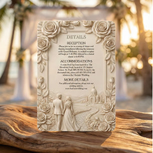 Carte D'accompagnement Chapelle Scénique Romantique Couple