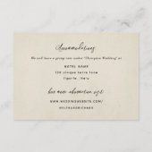 Carte D'accompagnement Charcoal Sketched Italien Winery Wedding Rsvp (Dos)