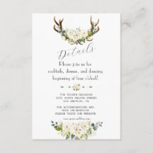 Charm Ivory Cream Flowers Antlers Détails du Maria