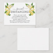 Carte D'accompagnement Charme Fruits au citron Fleurs Détails du Baby sho (Devant / Derrière)