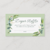 Carte D'accompagnement Charme vert Bois Animaux Quitter Raffle (Devant)