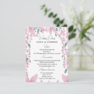 Carte D'accompagnement Charming Wisteria Floral Détails du Mariage