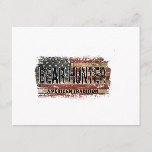 Carte D'accompagnement Chasseur d'ours américain (Devant)