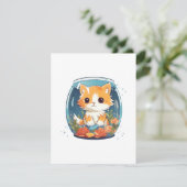 Carte D'accompagnement Chat coupable (Debout devant)