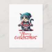 Carte D'accompagnement Chat de Noël  (Dos)