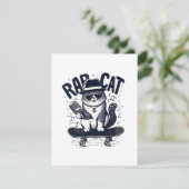 Carte D'accompagnement Chat de rap Harmonie (Debout devant)