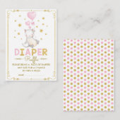 Carte D'accompagnement Chat Déchets Raffle Girl Kitten Rose Gold Star Bab (Devant / Derrière)