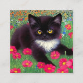 Carte D'accompagnement Chat Gustav Klimt Tuxedo (Devant)