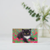 Carte D'accompagnement Chat Gustav Klimt Tuxedo (Debout devant)